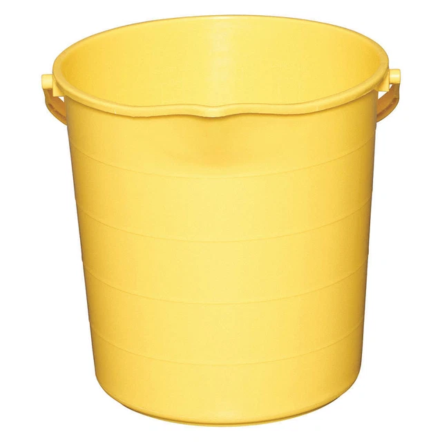 TOUGH GUY 48LZ06 Pail,3 gal.,Polypropylne,12-1/2"L,Yellow