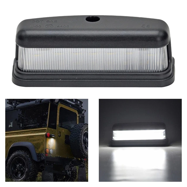 2 Lampes LED Plaque D'immatriculation - 12V IP65 - Étanches 6 LED - Universelles