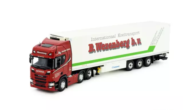 Tekno Wezenberg Scania S Highline 6x2 Reefer Semitrailer 3axle 84914  1/50 Scale