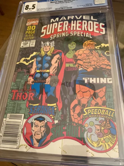 Marvel Super-Heroes V2 #5 CGC 8.5 1991 Blockbuster 80 page Spring Special