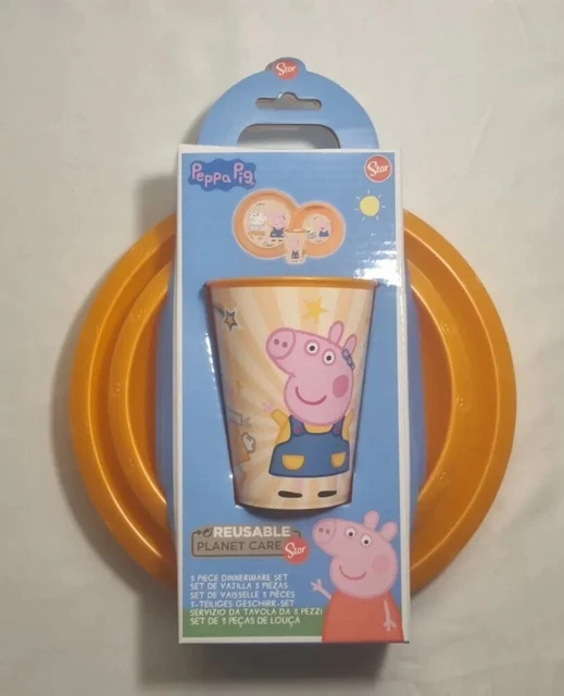 Kids' 3-Piece Dinner Set - Plate & Bowl - PAW Patrol Mario Baby Boys Girls Toddler