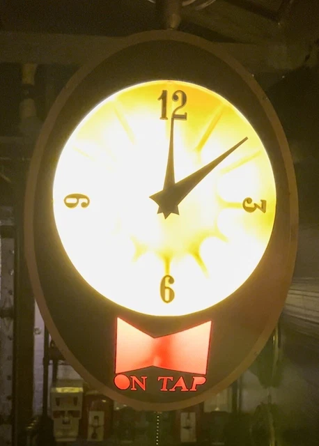 budweiser clock vintage