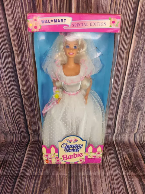 VTG Mattel 1994 Walmart Exclusive COUNTRY WEDDING BRIDE BARBIE DOLL #13614 NRFB