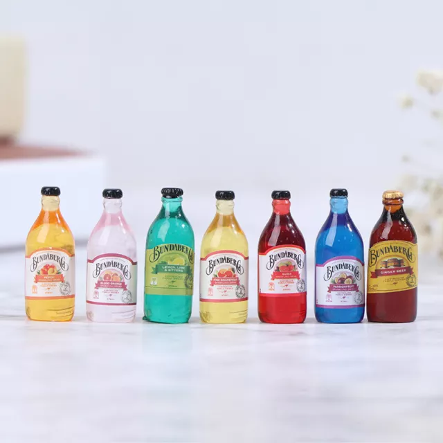 10Pcs 1:12 1:6 Dollhouse Miniature Drink Bottles Model Dolls Kitchen Accessor F1