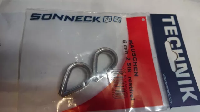 Cosses Ø 6 MM Pour Fils Et Cordes Acier Zingué 2 Pièce