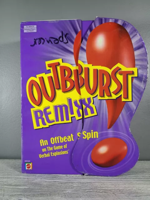 2004 OUTBURST REMIX Party Game Offbeat Spin Mattel