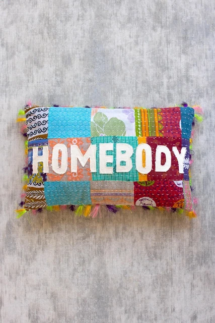 Kalalou Homebody Kantha Pillow With Multi Finish NRV2272