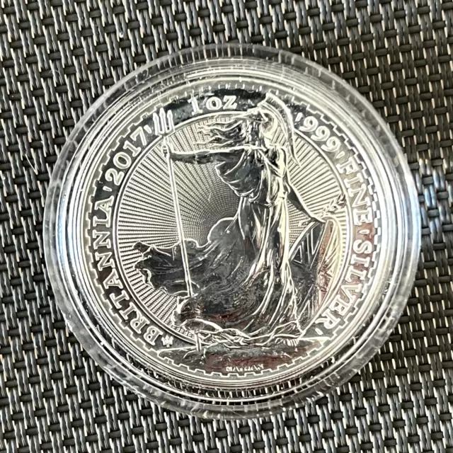 2017 UK - Britannia - 2 Pounds EIIR 1 oz Silver Coin BU