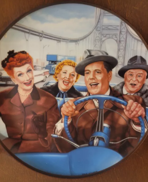 Hamilton Collection "I Love Lucy" 8.75" Plate "California, Here We Come" 1989  2