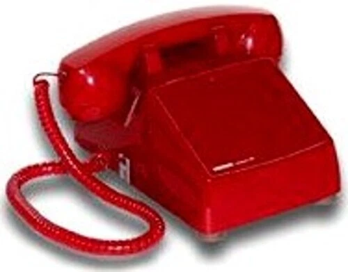 Viking K-1500P-D Red No Dial Desk Phone