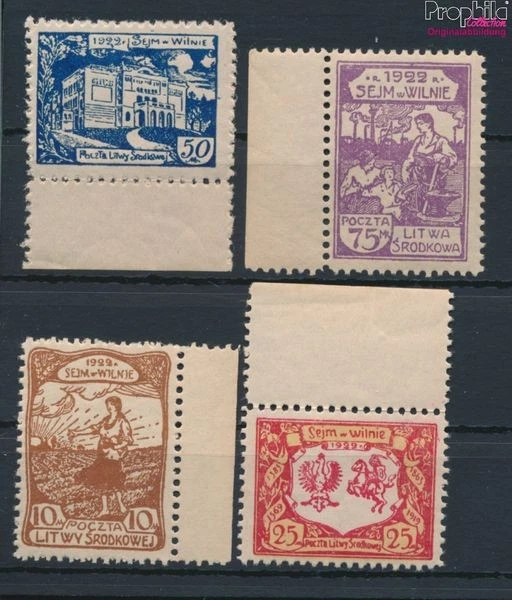 Prophila Collection Lituania – 25 Sellos Variados Para Coleccionistas, Alta Calidad Y Motivos Diferentes