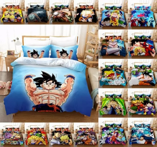 Dragonball Bettbezug Kissenbezug Bettwäsche Set 135x200 200x200 220x240#.