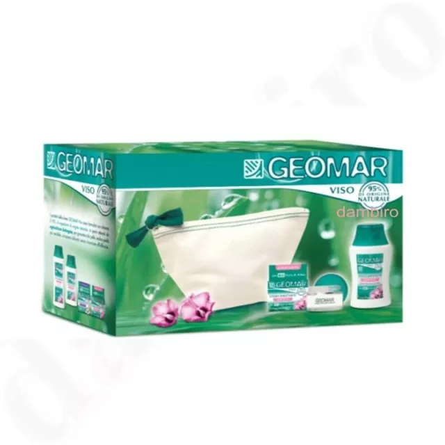 GEOMAR Viso set regalo cura - crema viso + rimozione trucco + pochette