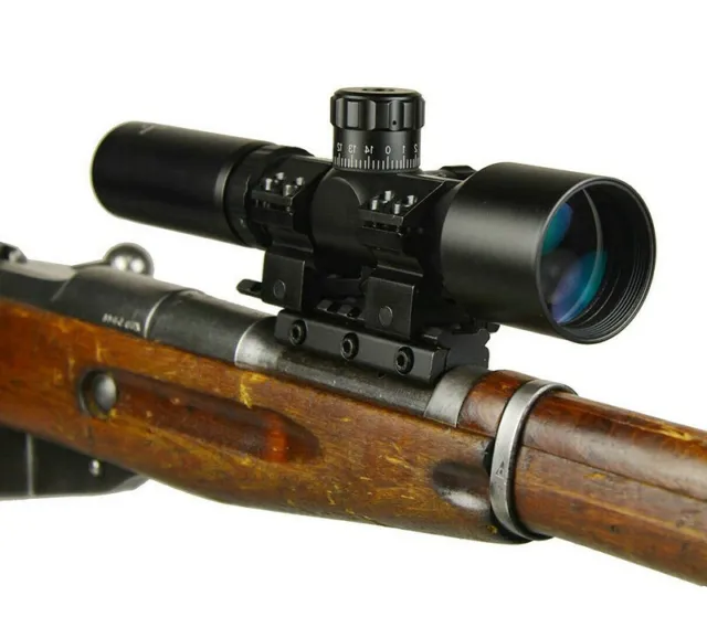 3-9x42 Wide Angle Long Eye Relief Scout Scope Mosin Nagant 91/30 Scope Mount
