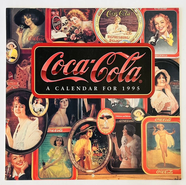 Coca Cola Calendar for 1995 Great Variety Nostalgic Prints 11-5/16" Coke is it