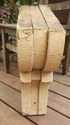 ANTIQUE CORBEL Roof Angle Architectural Salvage White 2