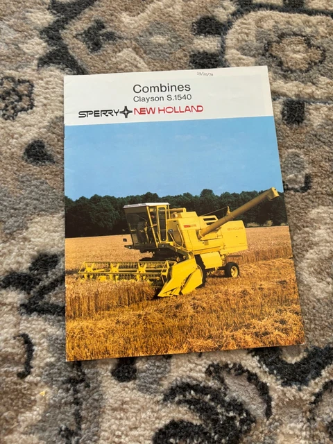 New Holland Clayson S.1540 Combine Brochure FCCA24