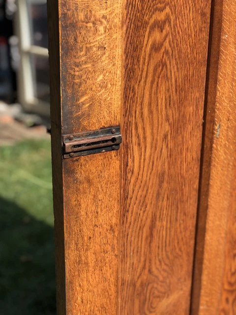 Solid Oak Arts & Crafts front door 12
