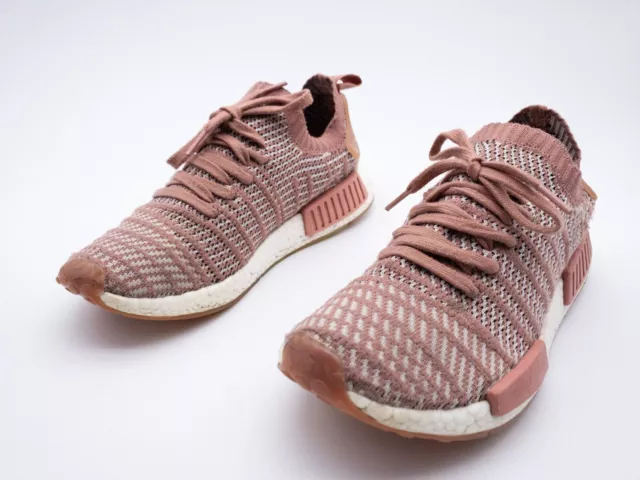 Adidas Nmd _R1 Primeknit Donna Scarpe Tempo Libero Sneaker Rosa Taglia 42 Eu Art