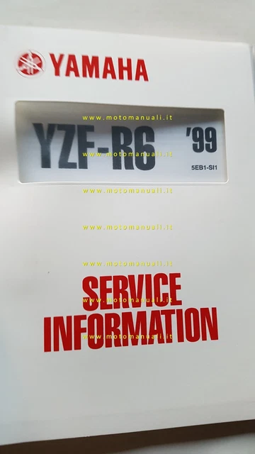 Yamaha YZF-R6 1999-04 Service Information manuale officina ITALIANO originale
