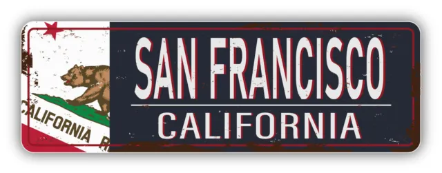 San Francisco City California USA State Retro Vintage Vinyl Sticker Decal
