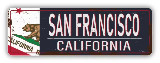 San Francisco City California USA State Retro Vintage Vinyl Sticker Decal