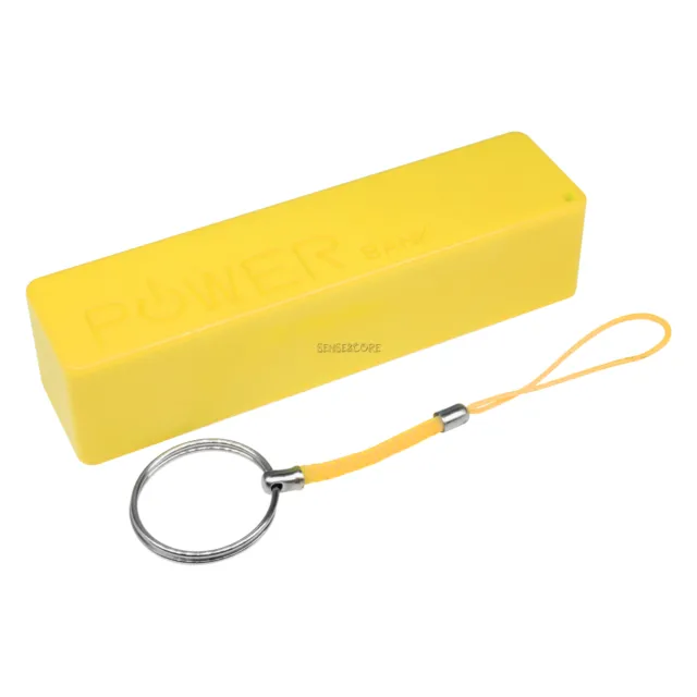 Yellow 1800/2200/2600mAh USB Power Bank Case 18650 Battery Charger DIY Kit Box
