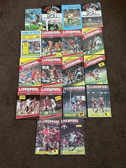 LIVERPOOL FC FOOTBALL Programmes 1987 VGC Sports Memorabilia Vintage ...