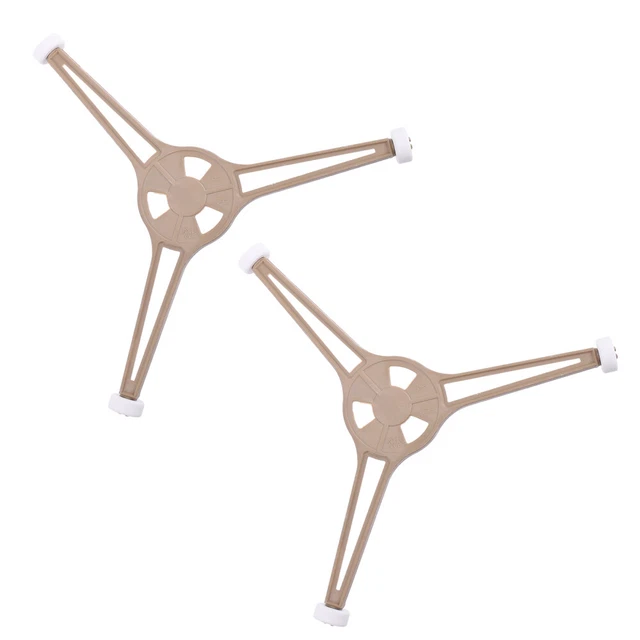 RLECS 5 pezzi per microonde giradischi accoppiatore piastra supporto supporto ingranaggio ingranaggio strumenti 0,63 pollici microonde albero corto, marrone