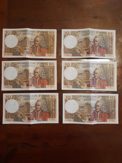 Billets 10 Francs VOLTAIRE