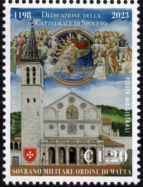 2023 Emissione Congiunta Smom - Vaticano - Cattedrale Di Spoleto 1 V. Mnh Mf1055