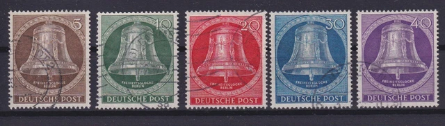 Berlin 101-105 Freiheitsglocke Schöneberger Rathaus kompl.Satz gestempelt /2