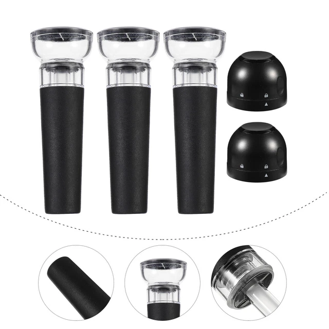 Tappi Sottovuoto Per Bottiglie - 2 Pezzi In ABS E Silicone, Diametro 32mm