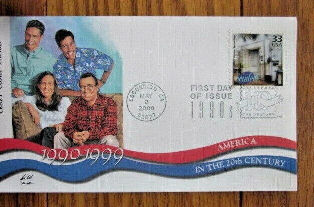 SEINFELD TV COMEDY SITCOM 1990s DECADE CTC 2000 FLEETWOOD CACHET FDC 1 
