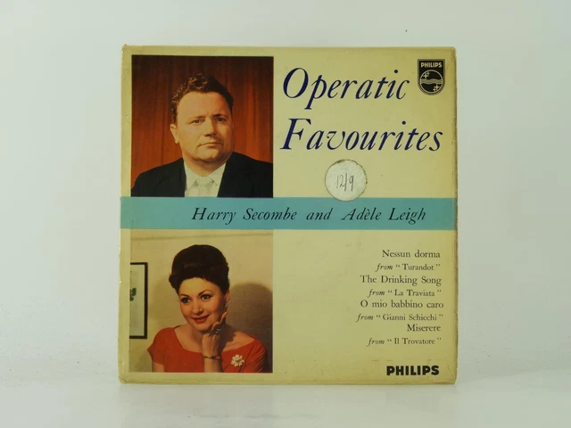 HARRY SECOMBE AND ADELE LEIGH OPERATIC FAVOURITES (30) 4 Track 7" Single Picture