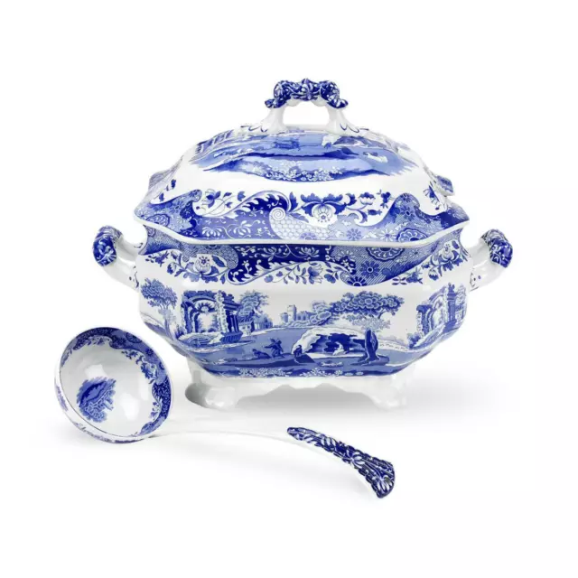 Portmeirion Spode Soup Tureen and Ladle, Blue Italian (1401145)