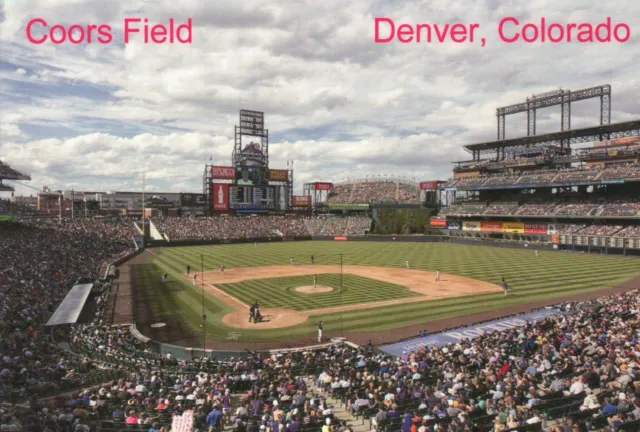 Coors Field Denver Colorado, Home of MLB Baseball CO Rockies -- Stadium Postcard