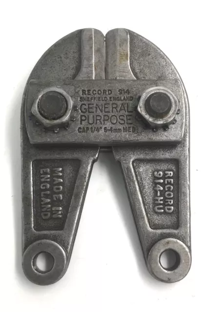 Record Tools Centre Cut Bolt Cutters Head General Purpose  914 Hu