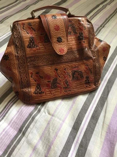 Sac à Main Artisanal Ethnique En Jonc - Couleur Cuivre, Neuf Avec étiquettes