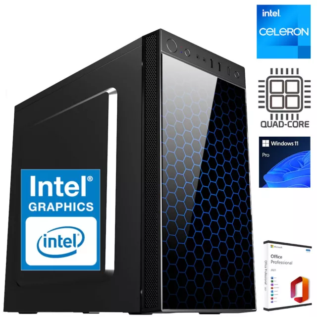 Komplett PC│Intel Quad-Core│bis16GB DDR4 RAM│bis 2TB SSD│Intel UHD Grafik│Win 11