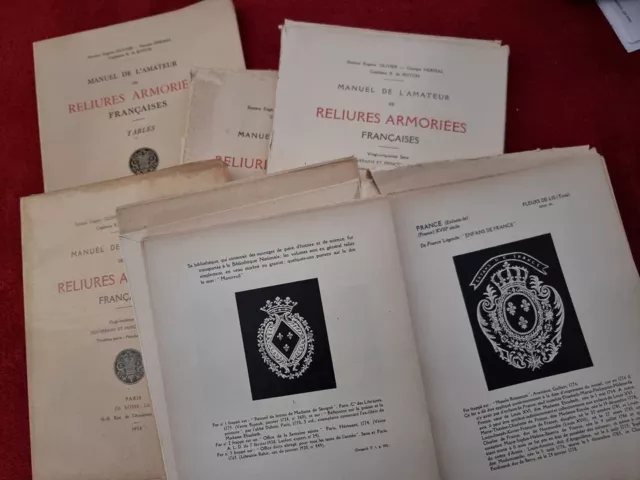 HOR Héraldique O.H.R. 6 volumes 1933-1938 Souverains et Princes + tables