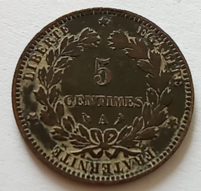 5 centimes cérès 1897 A Torche, Jolie Patine 2