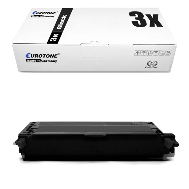3x Eco Toner Black for Dell 3110-cn 3115-cn
