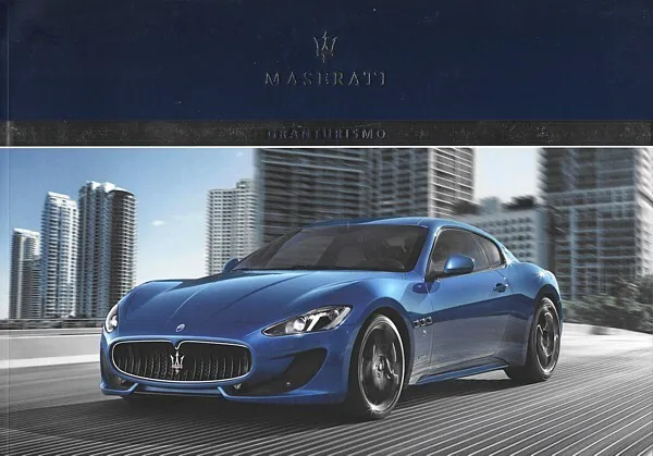 2013 MASERATI GRANTURISMO coupe deluxe sales brochure catalog US 13