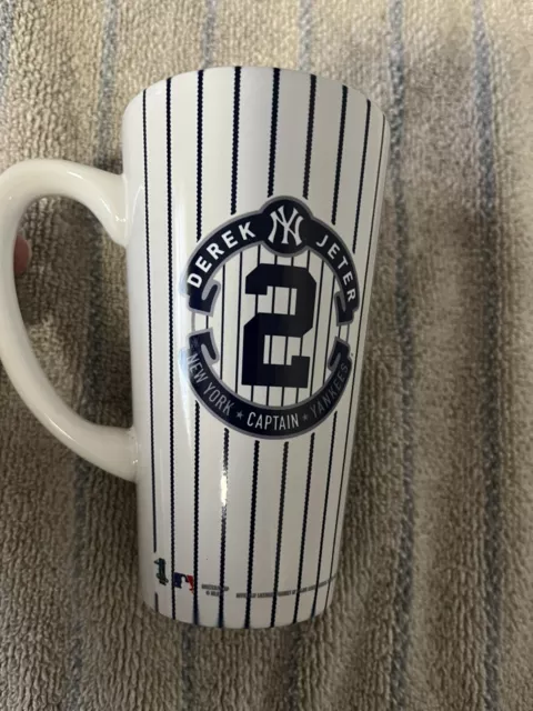 DEREK JETER  #2  New York Yankees  Captain  COFFEE MUG  Double Sided  MLB