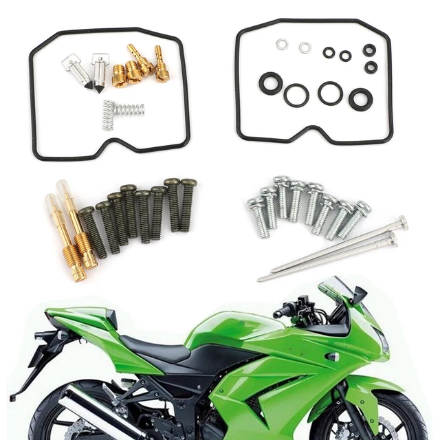 Kit Reconstruction Carburateur Moto 60 Pièces - Joints Et Vis - Compatible GSX-R 600, VL1500 Intruder