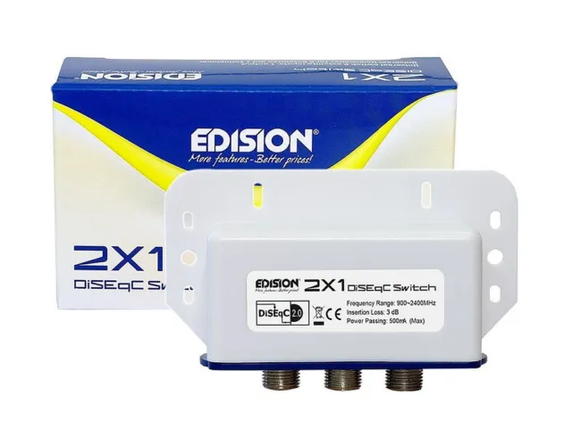 Edision DiSEqC Schalter Switch 2/1 inkl. Wetterschutz