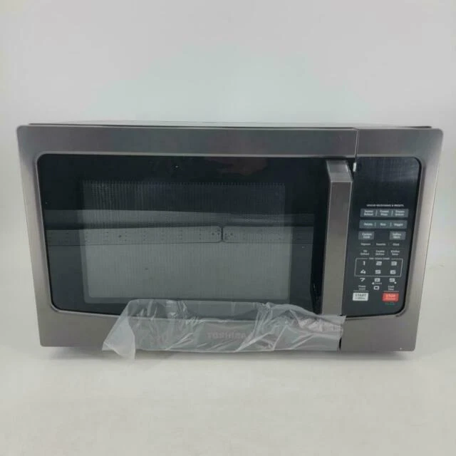 TOSHIBA EM131A5CBS 1.2 cu ft Microwave Oven Black Stainless Steel