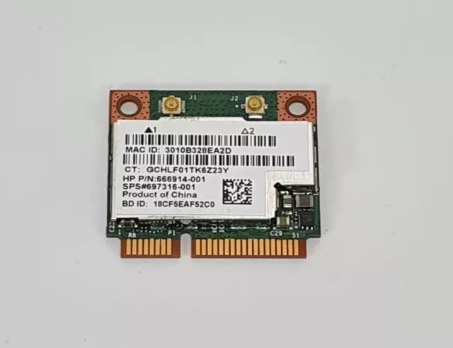 HP WIFI Bluetooth Broadcom Chip 4.0 666914-001 Mini PCIe Notebook Laptop