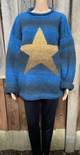 Maglione vintage da donna tessitore delle Ande, vedi nell'inserzione per la taglia